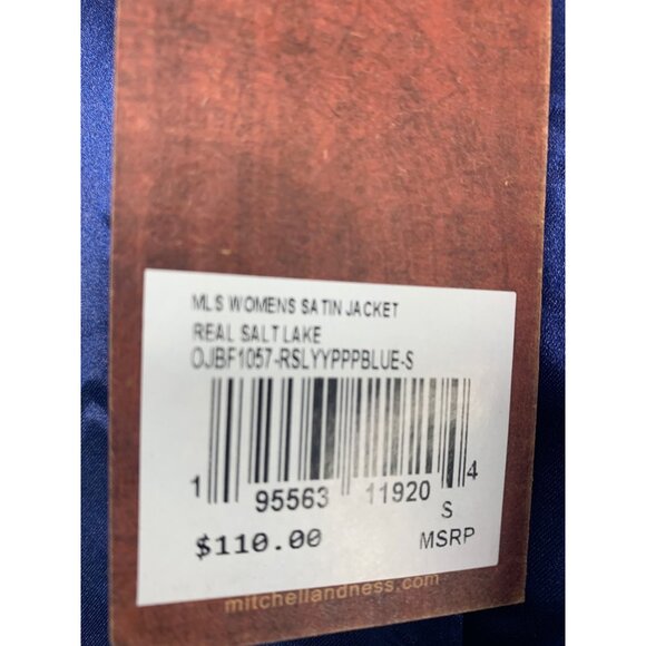 Rare Mitchel & Ness MLS Soccer Womens Satin Jacket Real Salt Lake Team S NWT - Picture 5 of 9